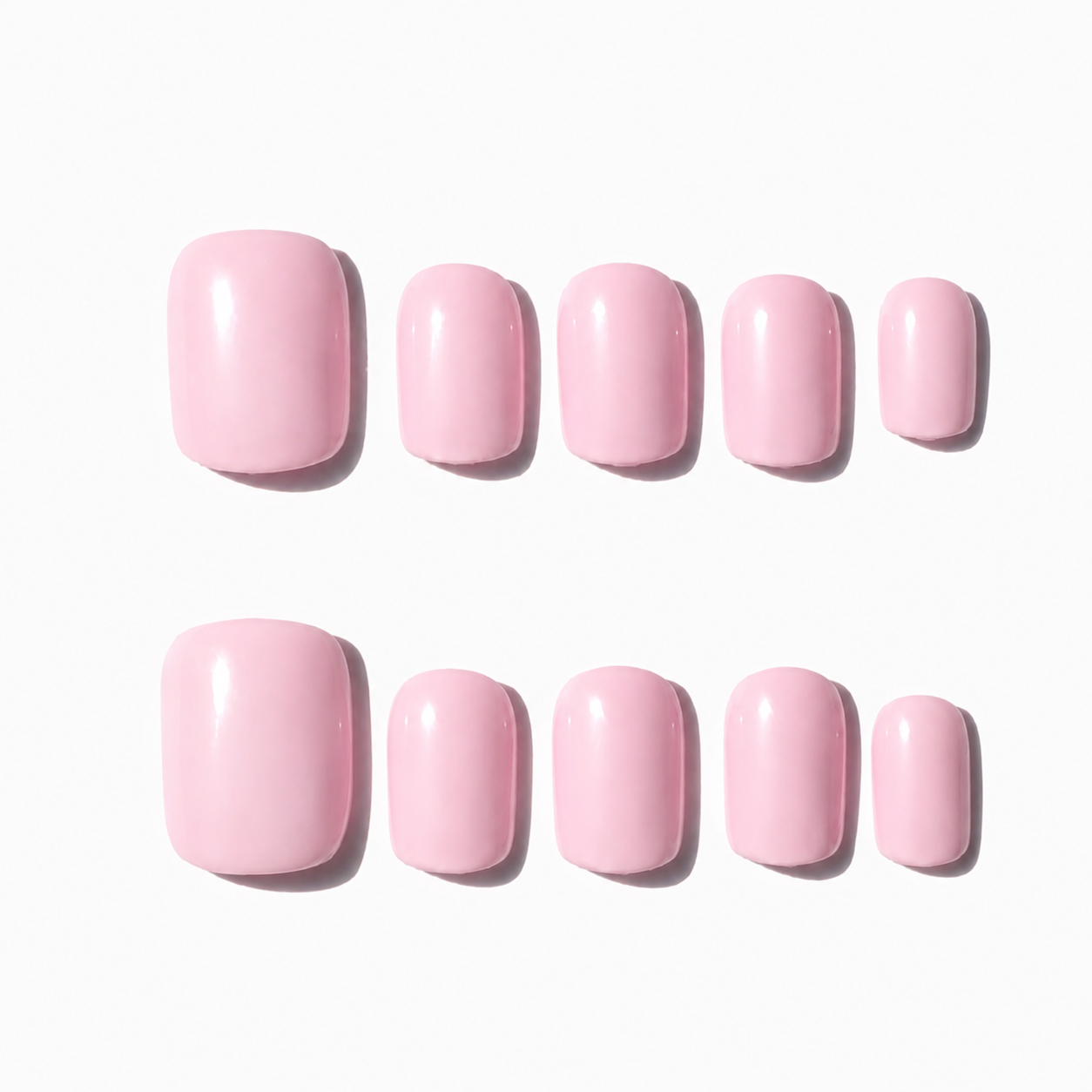Pink short nail set